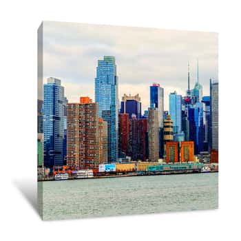 Image of Manhattan Color Splash Panorama Canvas Print
