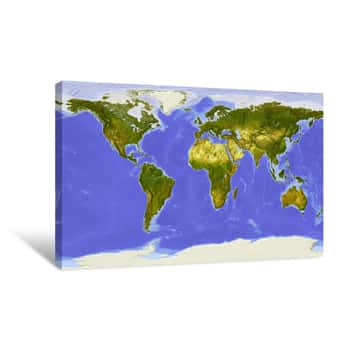 Image of World Map Canvas Print