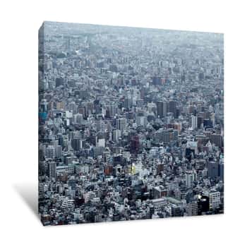 Image of Sky View Of A City Canvas Print