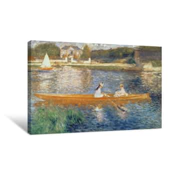 Image of Boating on the Seine Canvas Print