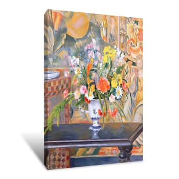 Image of Vase Of Flowers Canvas Print