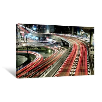 Image of Chaotic Traffic Canvas Print