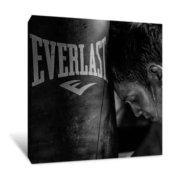 Image of Punching Bag Workout Canvas Print