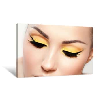 Image of Golden Eyelashes Canvas Print