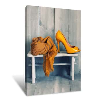 Image of Yellow Fashion Canvas Print