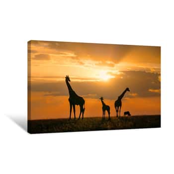 Image of Golden Africa Canvas Print