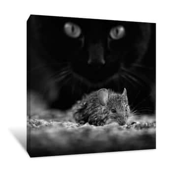 Image of Cat And Mouse Canvas Print