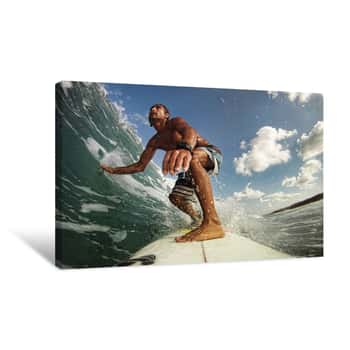 Image of Riding the Waves Canvas Print