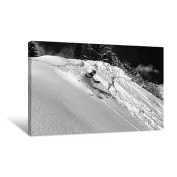 Image of Powder Buster Skier Canvas Print