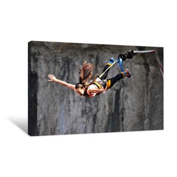Image of Bungee Jumps, Extreme And Fun Sport Canvas Print