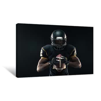 Image of American Football Player Canvas Print