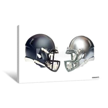 Image of American Football Helmets Canvas Print
