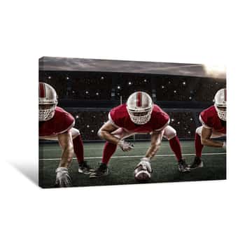 Image of Football Player Canvas Print