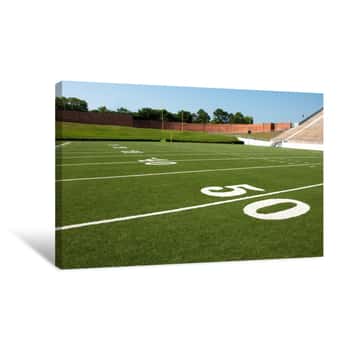 Image of American Football Field Canvas Print