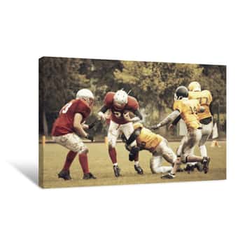 Image of American Football Game Canvas Print