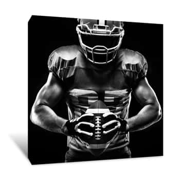 Image of American Football Sportsman Player Canvas Print