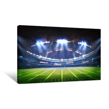 Image of American Football Stadium 3D Canvas Print