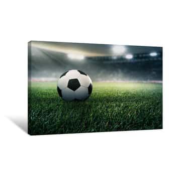 Image of Fußball In Einem Stadion Canvas Print