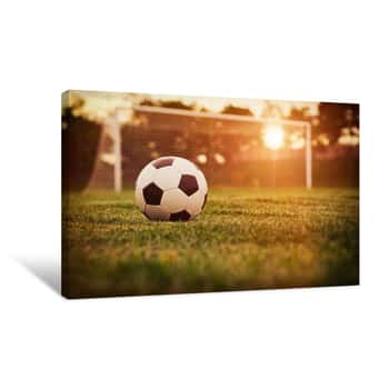 Image of Soccer Sunset Canvas Print
