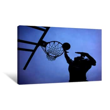 Image of Blue Roll Canvas Print