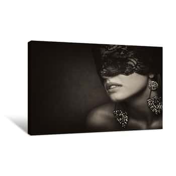 Image of Mysterious Mademoiselle Canvas Print