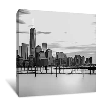 Image of NYC Skyline Grayscale Canvas Print