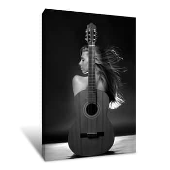 Image of Guitar Back Canvas Print
