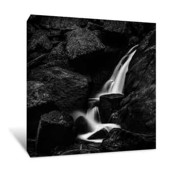 Image of On the Rocks Grayscale Canvas Print