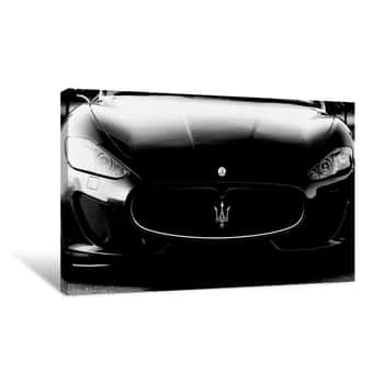 Image of Luxury Maserati Car Canvas Print