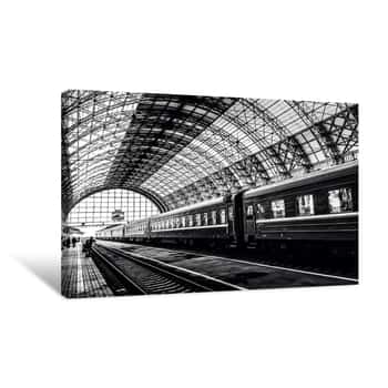 Image of Train At The Station Canvas Print