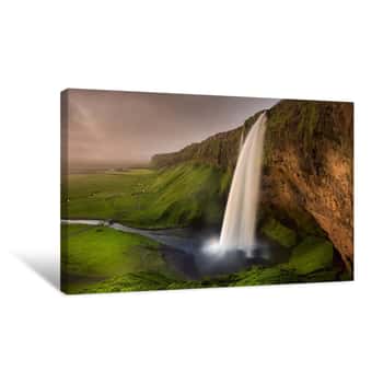 Image of Iceland Waterfall Canvas Print