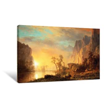 Image of Sunset in the Rockies Canvas Print