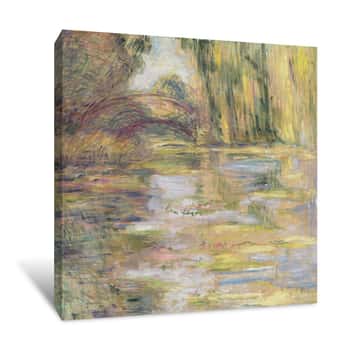 Image of Waterlily Pond: The Bridge Canvas Print