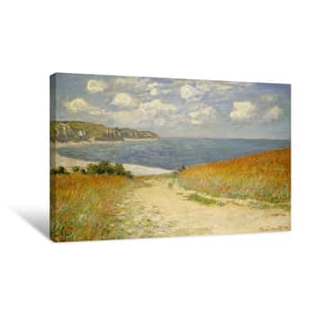 Image of Path in the Wheat Canvas Print