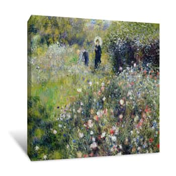 Image of Woman with a Parasol Canvas Print