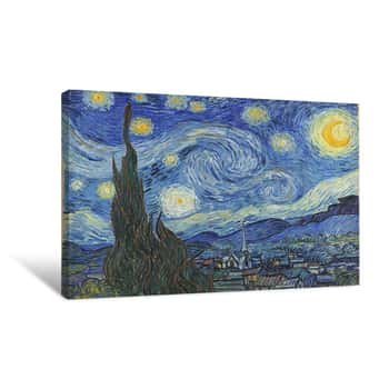 Image of Starry Night Van Gogh Canvas Print