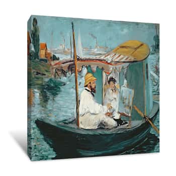 Image of Monet At Work Canvas Print