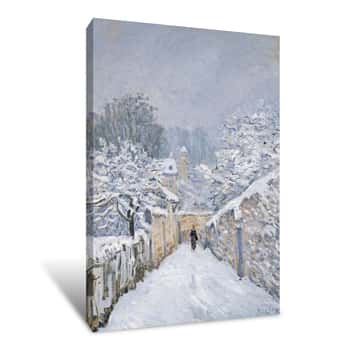 Image of The Snowy Street Canvas Print