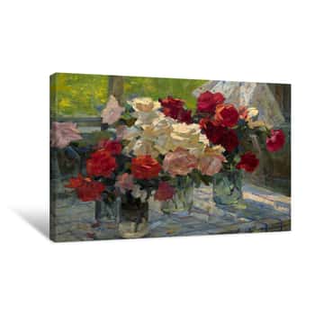 Image of Oil Painting, Still Life Canvas Print