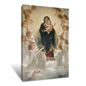 Image of The Virgin with Angels Canvas Print