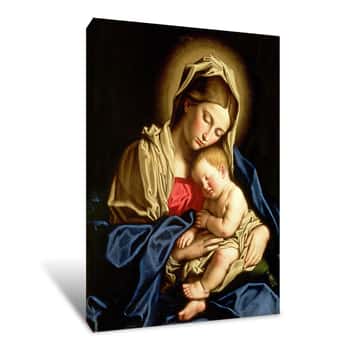 Image of Madonna and Child Canvas Print