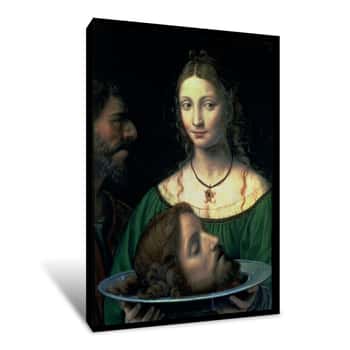 Image of Salome with the Head of John the Baptist Canvas Print