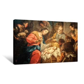 Image of Santa Maria Delle Grazie (Milan): Nativity, Painting Canvas Print