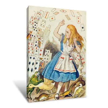 Image of The Shower of Cards Canvas Print
