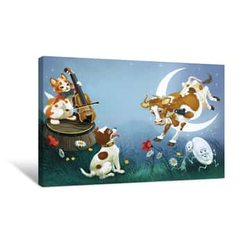 Image of Hey Diddle Diddle Canvas Print
