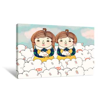 Image of Twins Canvas Print