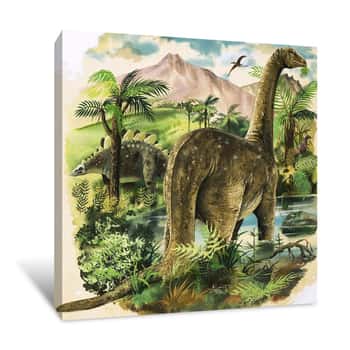 Image of Dinosaurs Canvas Print