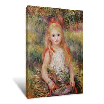 Image of Little Flower Girl Canvas Print