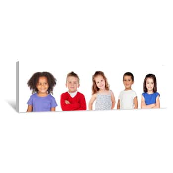 Image of Many Children Canvas Print