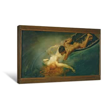 Image of The Siren (Green Abyss) Canvas Print